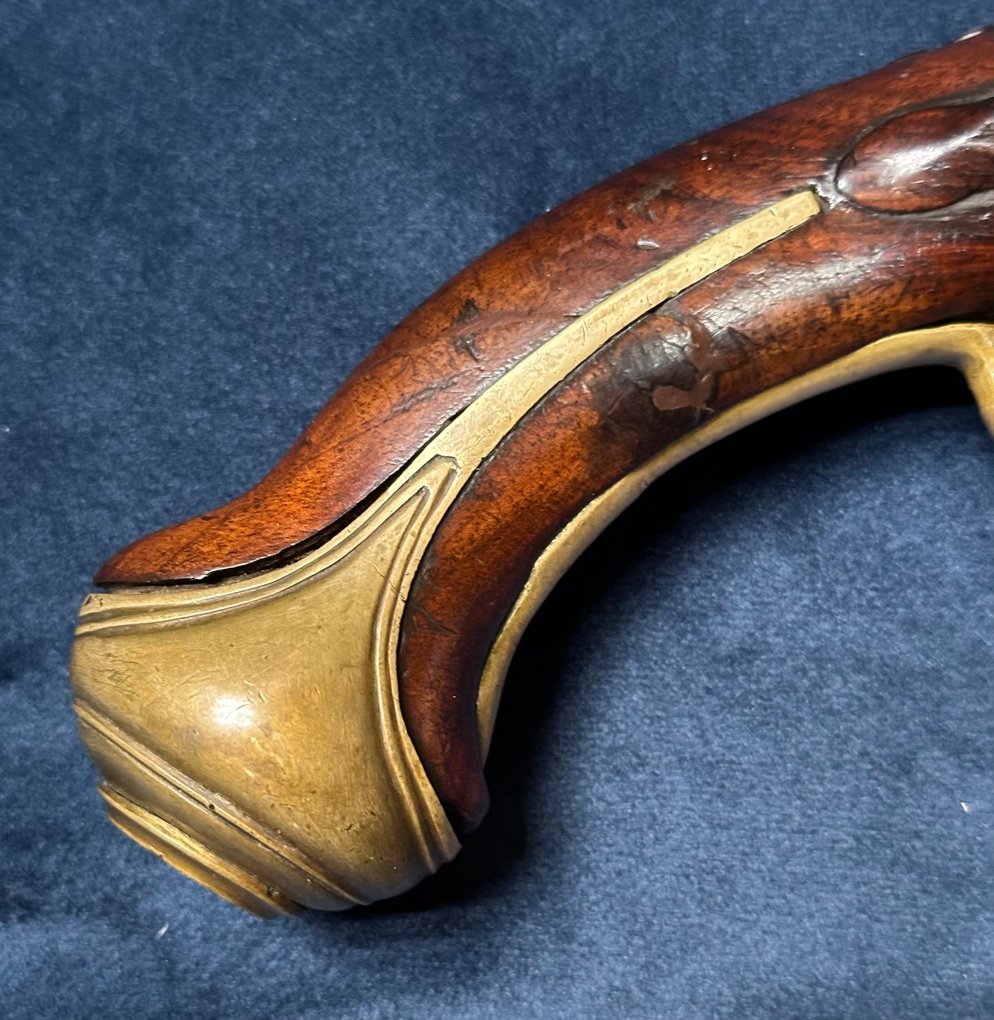 Full Stocked Flintlock Holster Pistol Signed Lazaro Lazarino