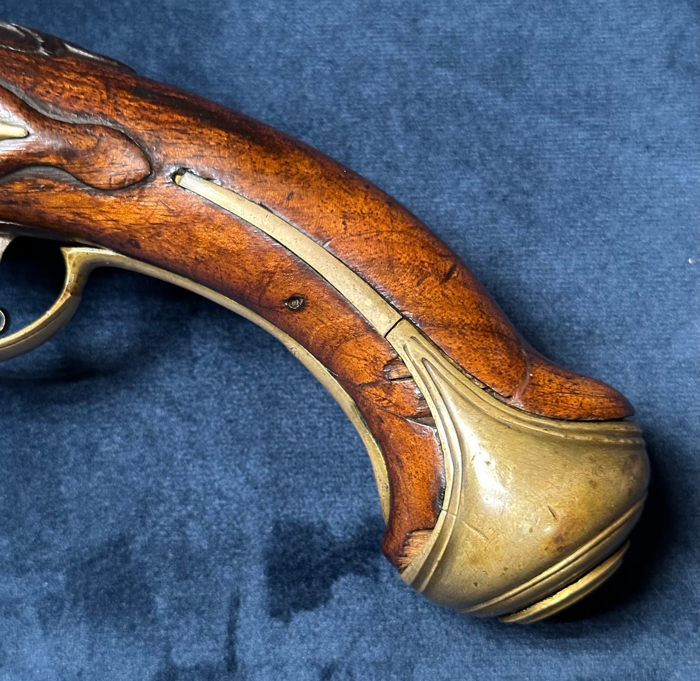 Full Stocked Flintlock Holster Pistol Signed Lazaro Lazarino