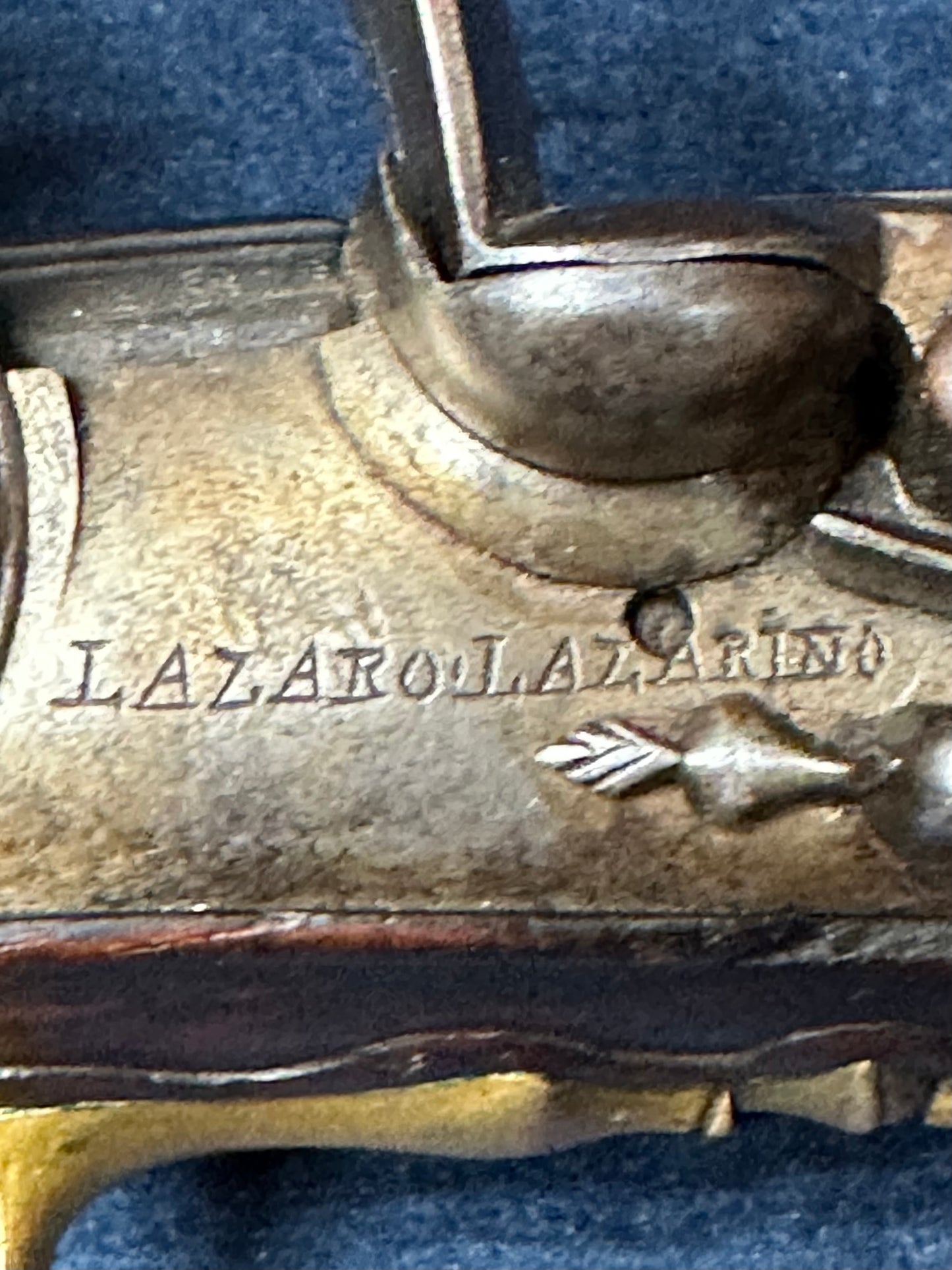 Full Stocked Flintlock Holster Pistol Signed Lazaro Lazarino