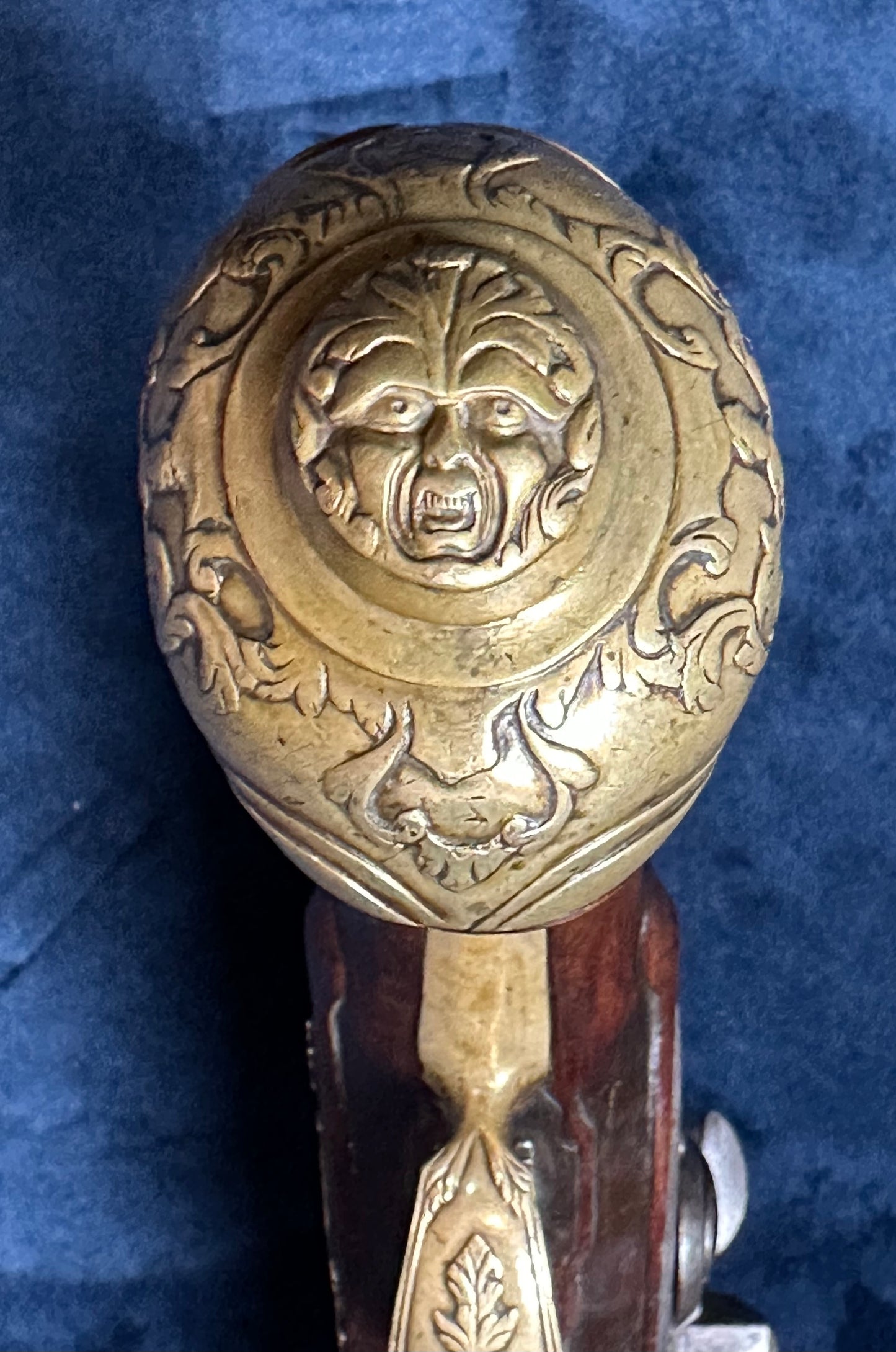 Beautiful Large Early Flintlock Holster Pistol By J J Behr Of Wurzburg