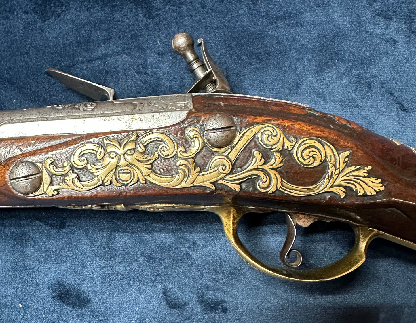 Beautiful Large Early Flintlock Holster Pistol By J J Behr Of Wurzburg