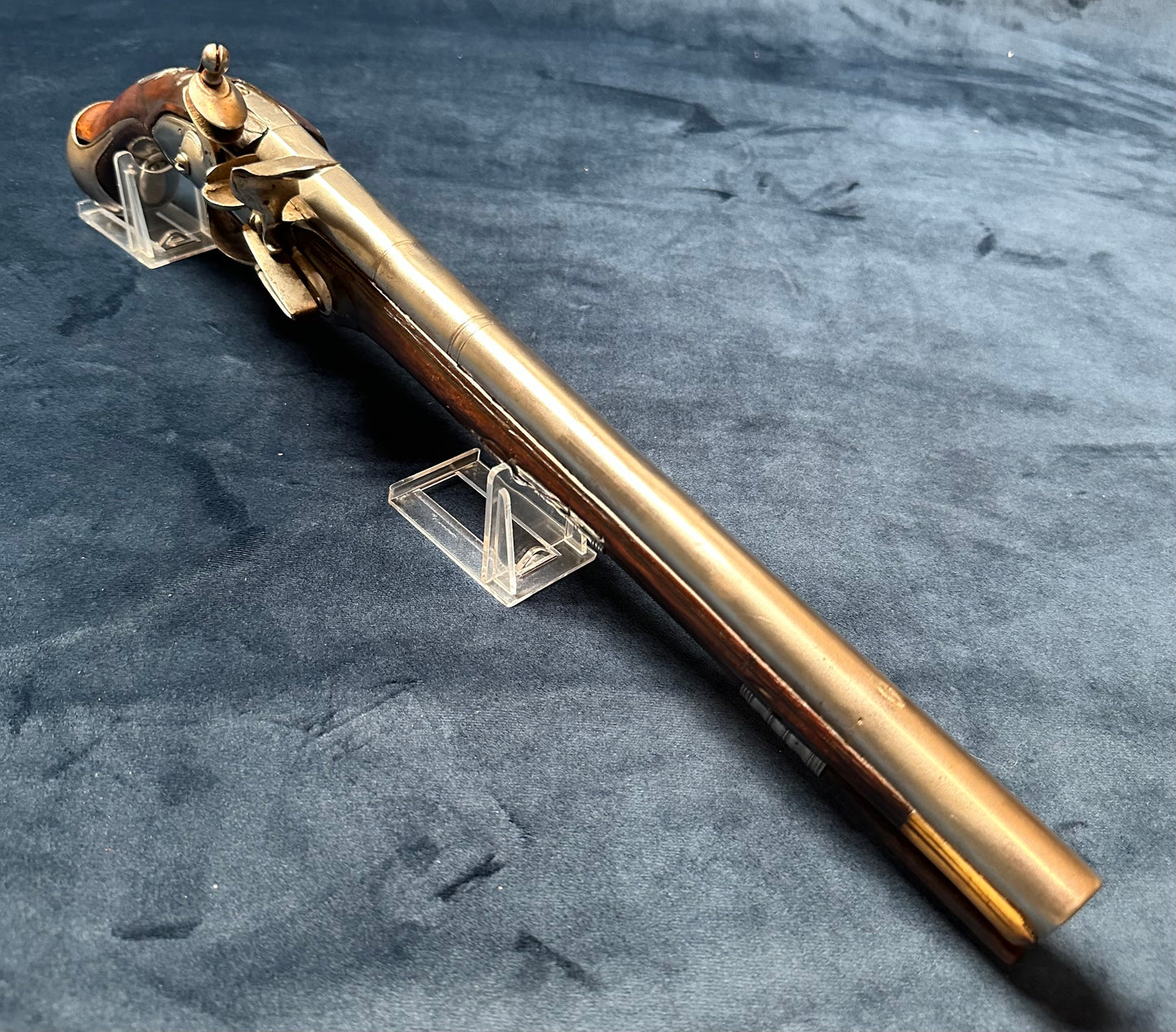 Handsome Long Barrelled Full Stocked Flintlock Holster Pistol