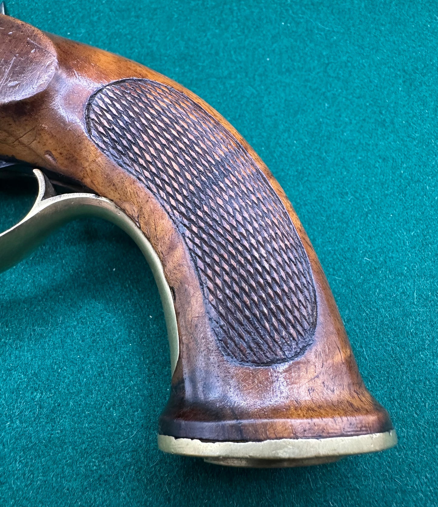 Full Stocked Overcoat Percussion Cap Pistol By J Gilli