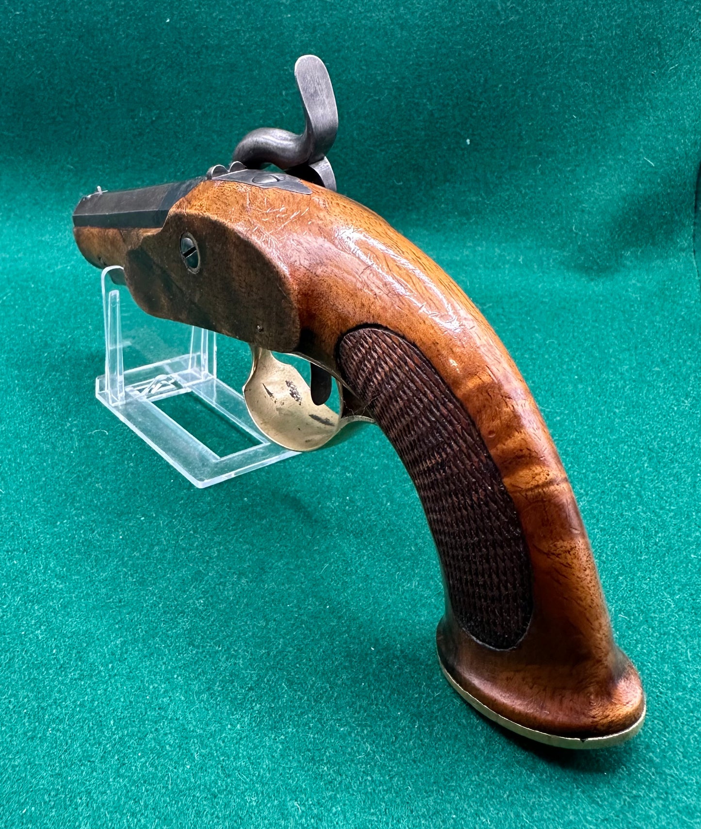 Full Stocked Overcoat Percussion Cap Pistol By J Gilli
