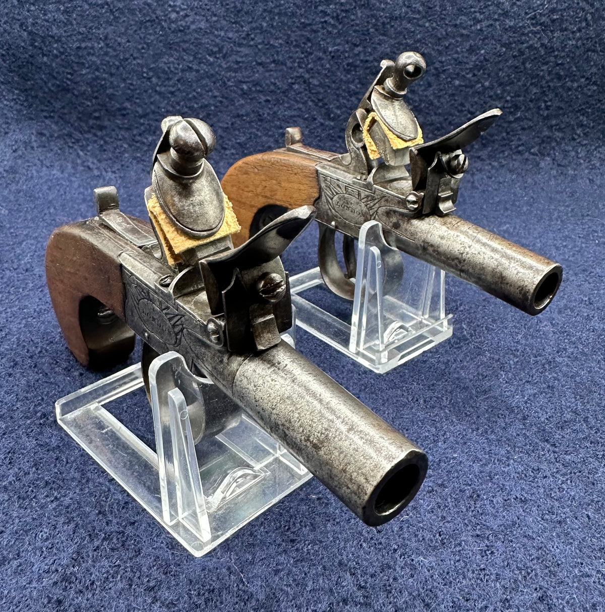 A Cased Pair of Flintlock Ketland & Co Pocket Pistols