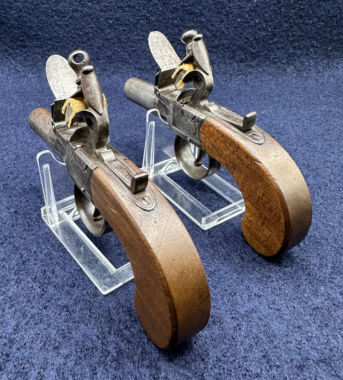 A Cased Pair of Flintlock Ketland & Co Pocket Pistols