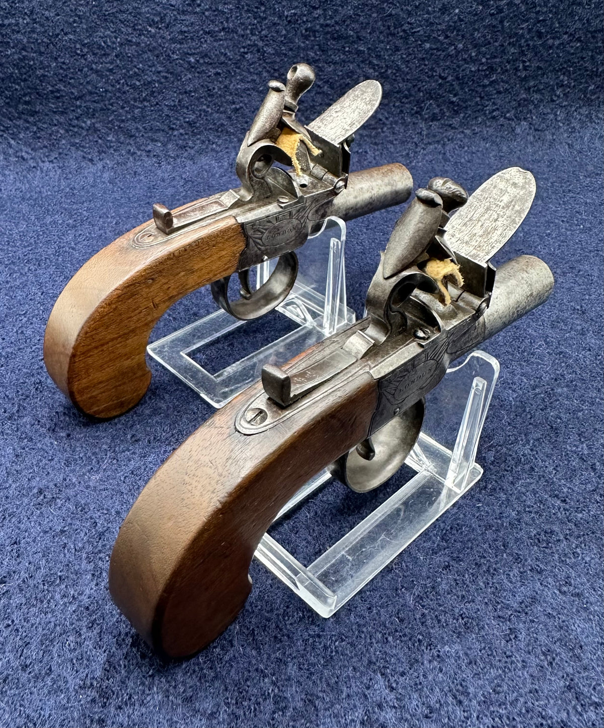 A Cased Pair of Flintlock Ketland & Co Pocket Pistols
