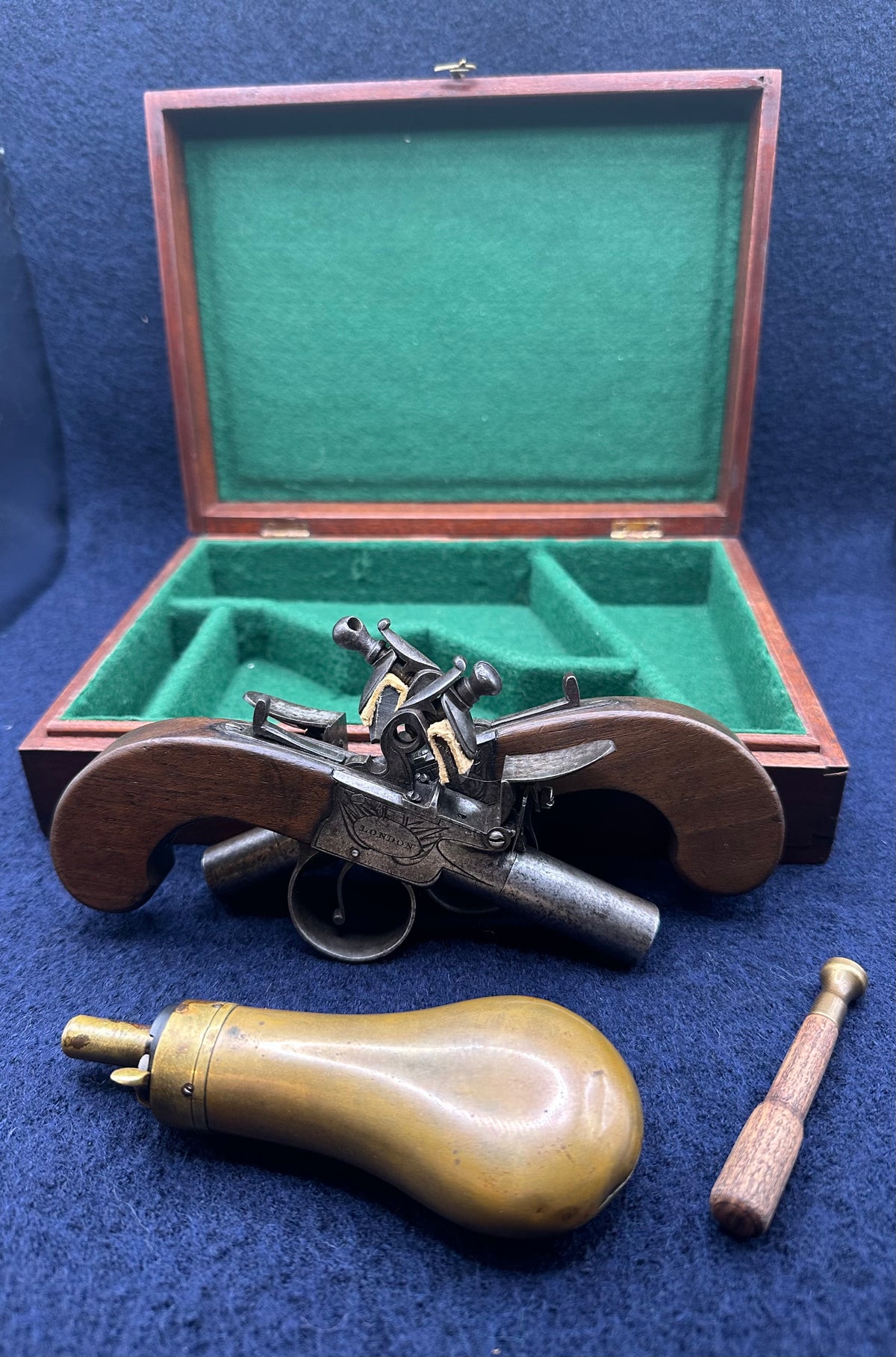 A Cased Pair of Flintlock Ketland & Co Pocket Pistols