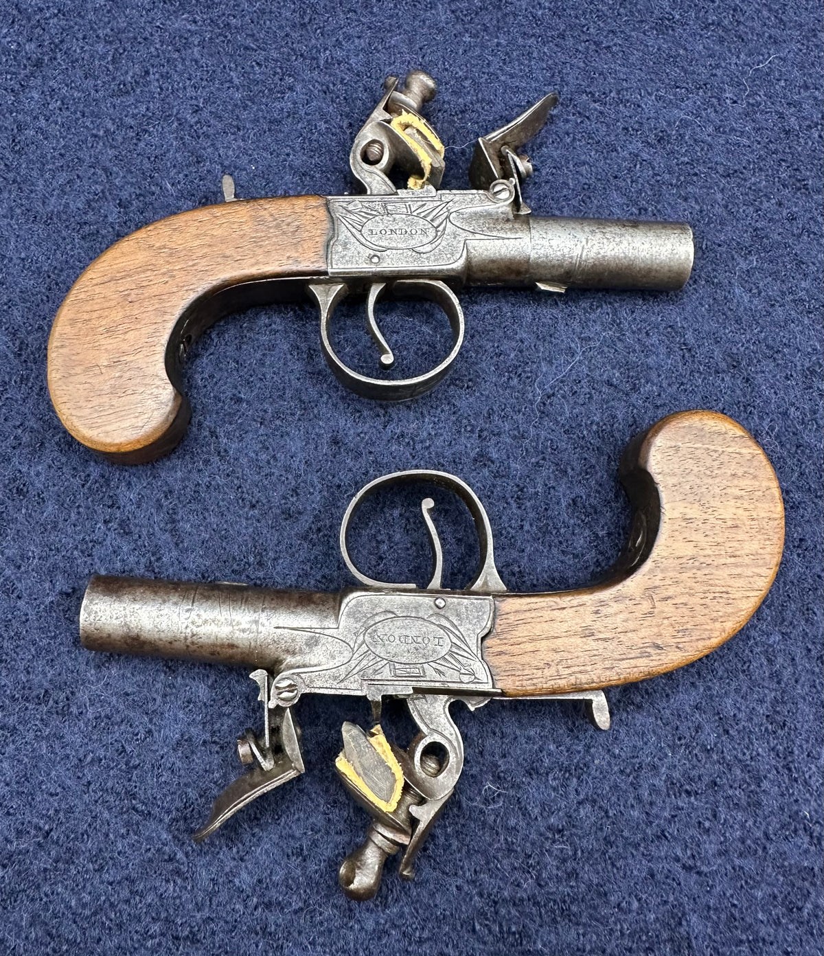 A Cased Pair of Flintlock Ketland & Co Pocket Pistols