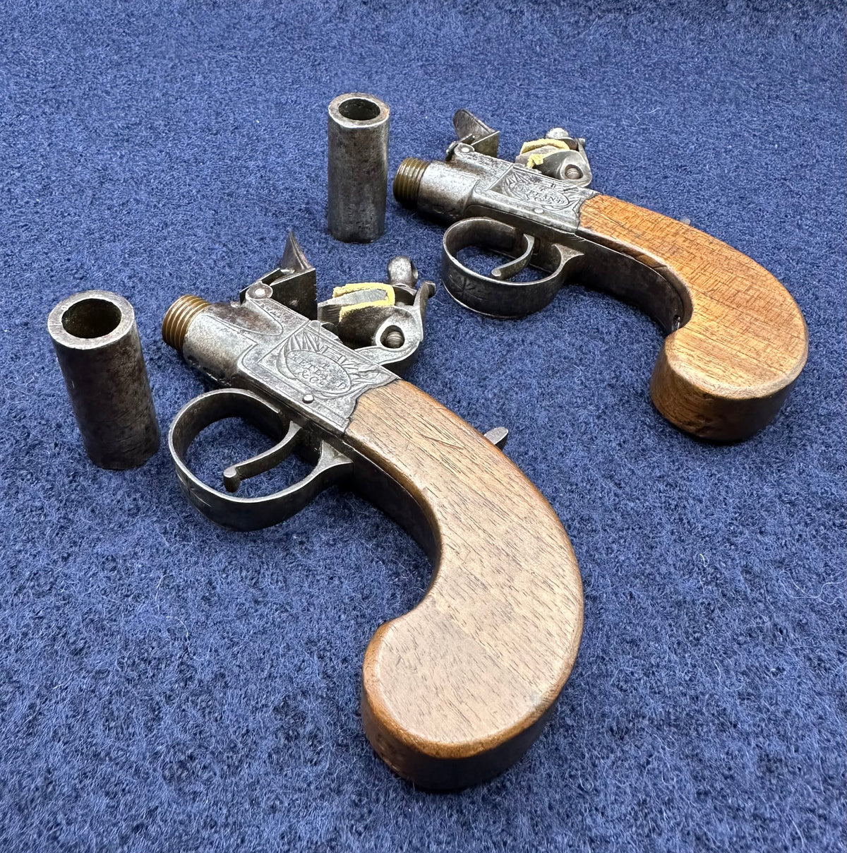 A Cased Pair of Flintlock Ketland & Co Pocket Pistols