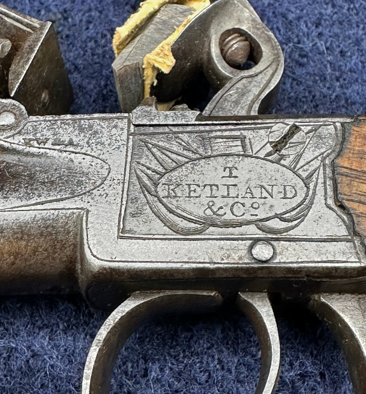 A Cased Pair of Flintlock Ketland & Co Pocket Pistols