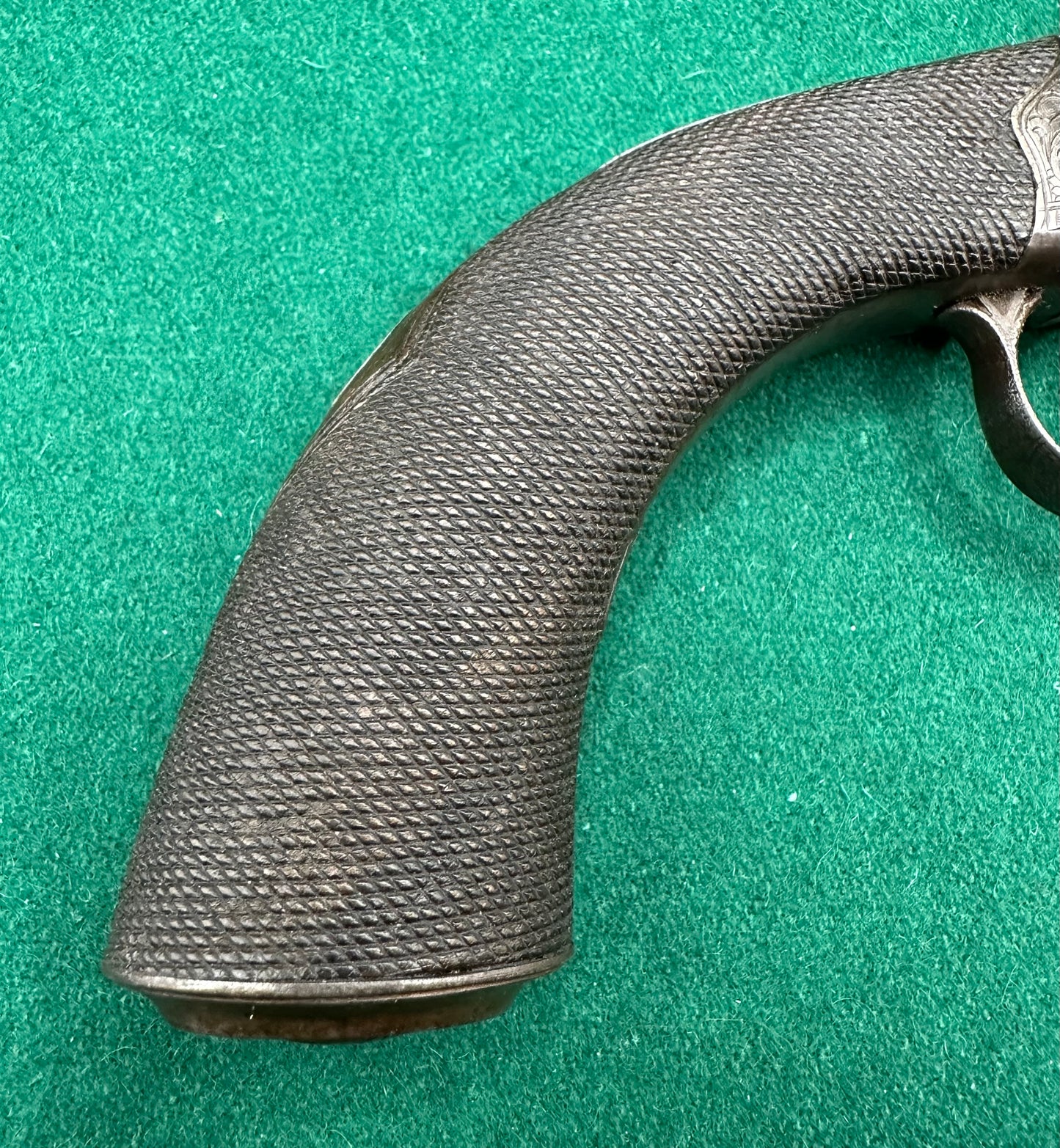 Cased Boxlock Sidehammer Percussion Cap Pistol With Accessories