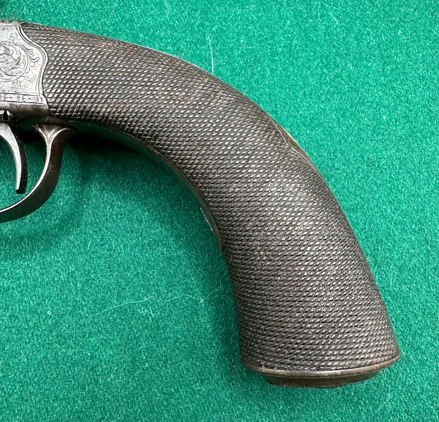Cased Boxlock Sidehammer Percussion Cap Pistol With Accessories