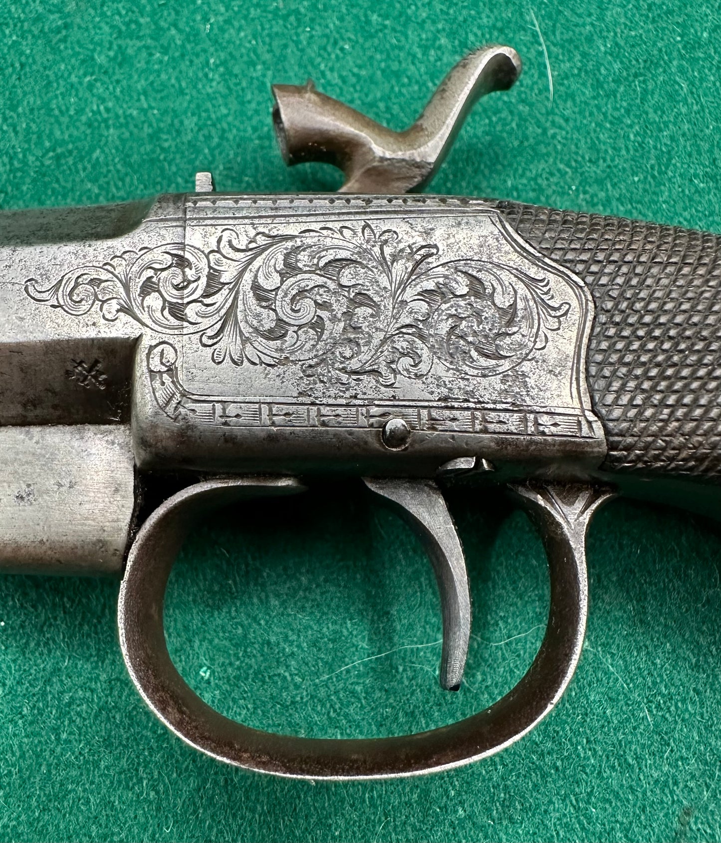 Cased Boxlock Sidehammer Percussion Cap Pistol With Accessories
