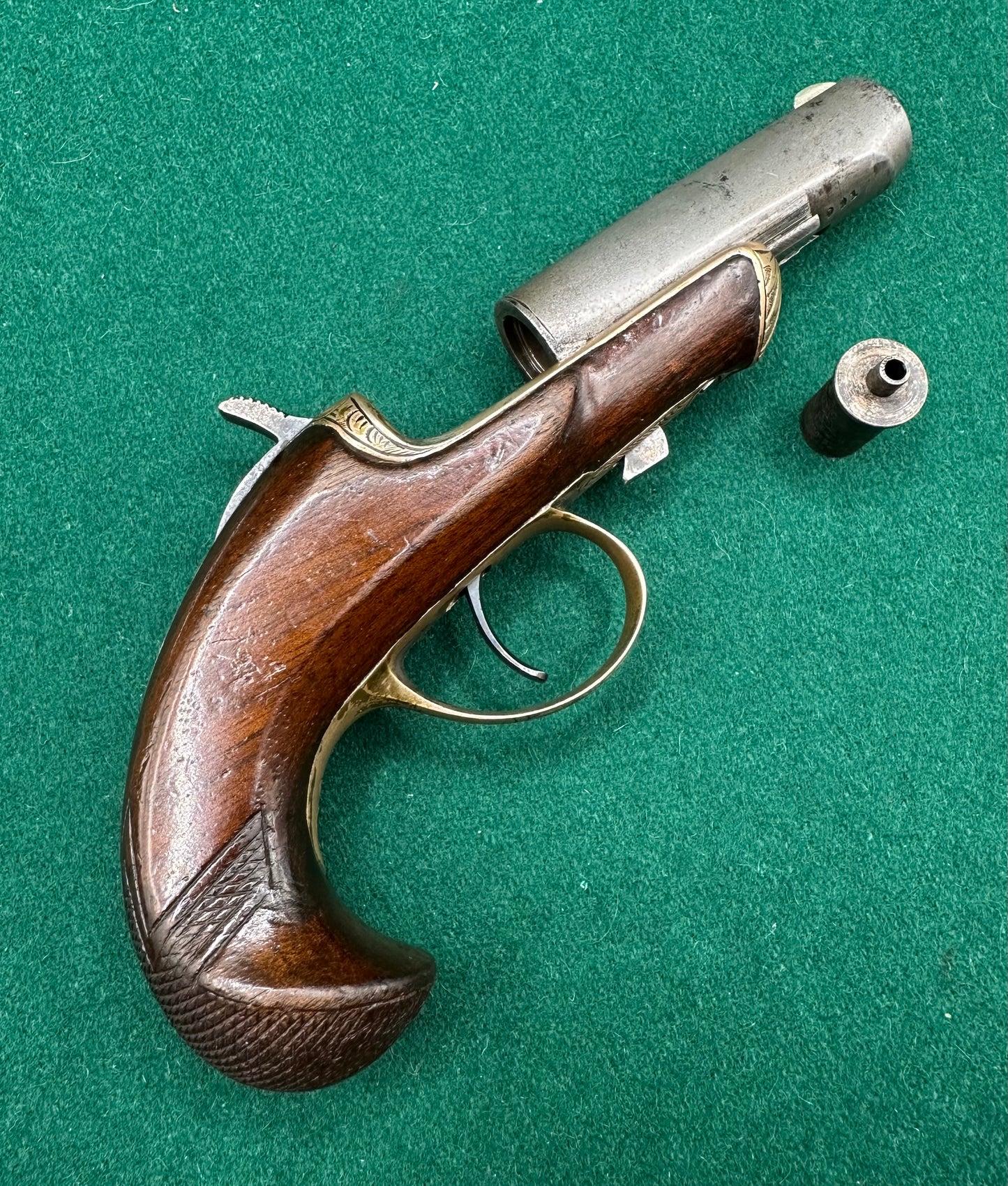 Scarce Williamsons 0.41" Calibre Rimfire Derringer With A Percussion Cap Converter