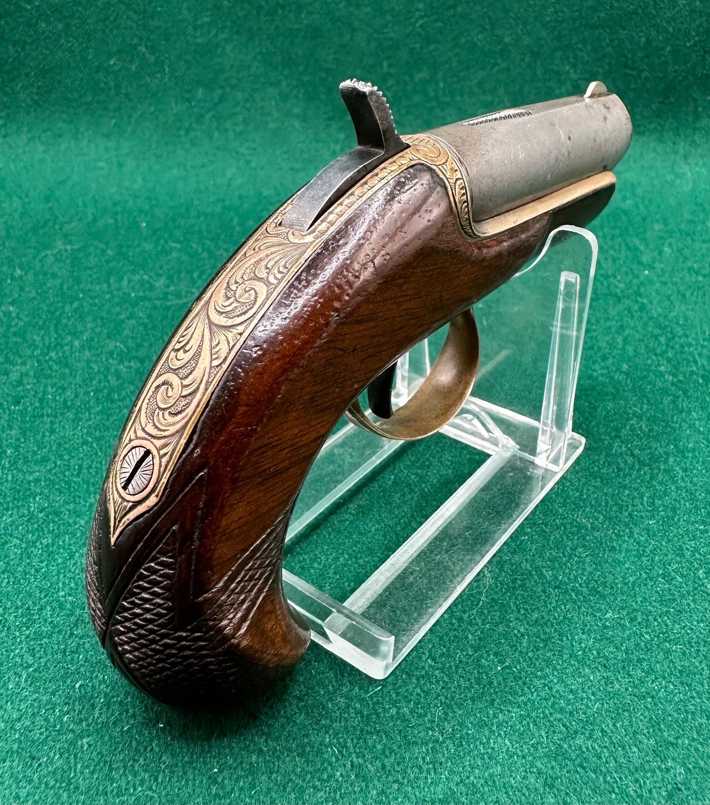 Scarce Williamsons 0.41" Calibre Rimfire Derringer With A Percussion Cap Converter