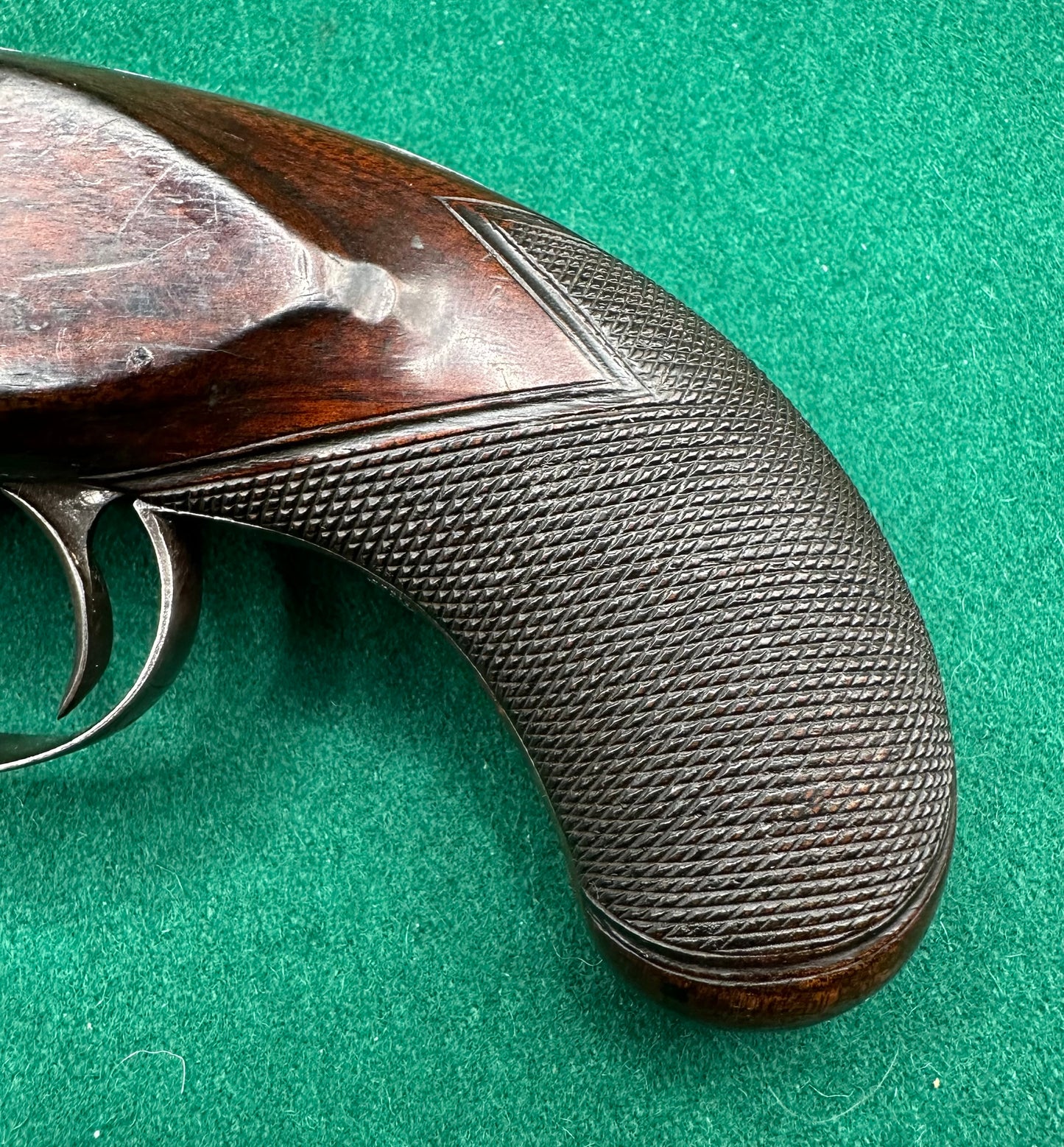 Cased Flintlock Travelling Or Greatcoat Pistol By Hanson Of Doncaster