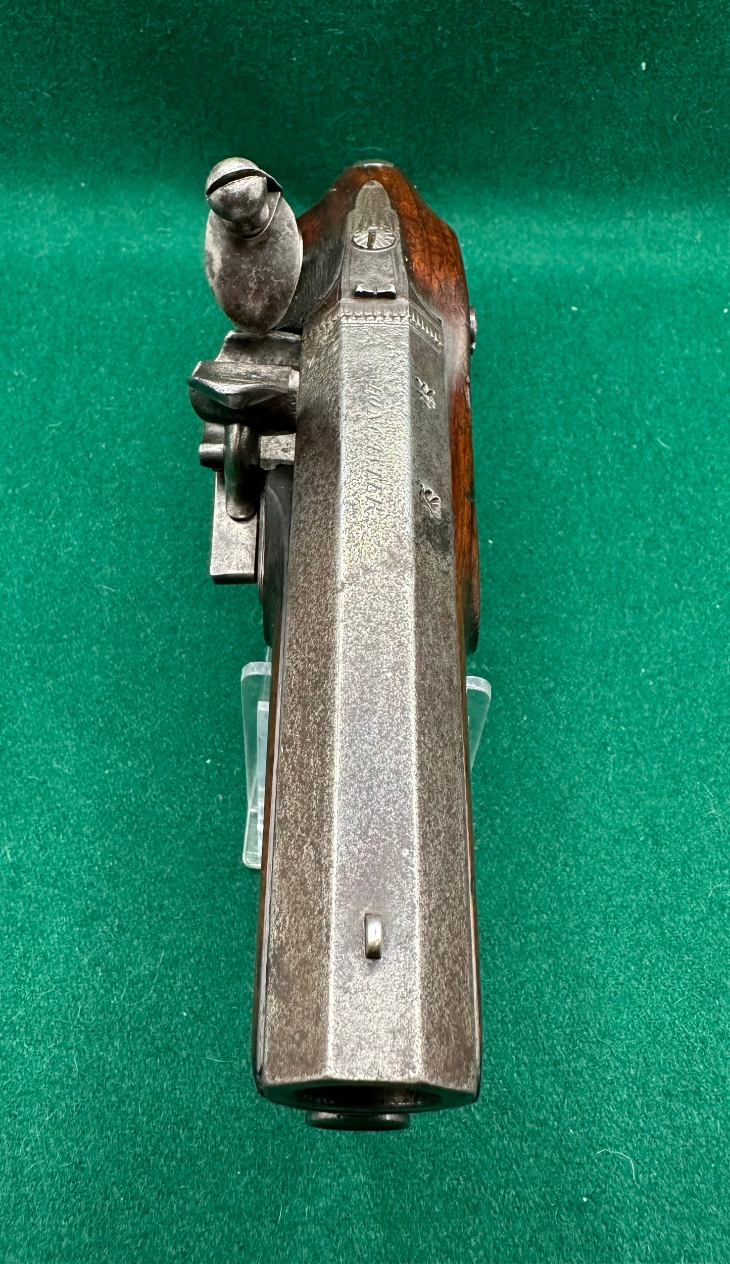 Cased Flintlock Travelling Or Greatcoat Pistol By Hanson Of Doncaster