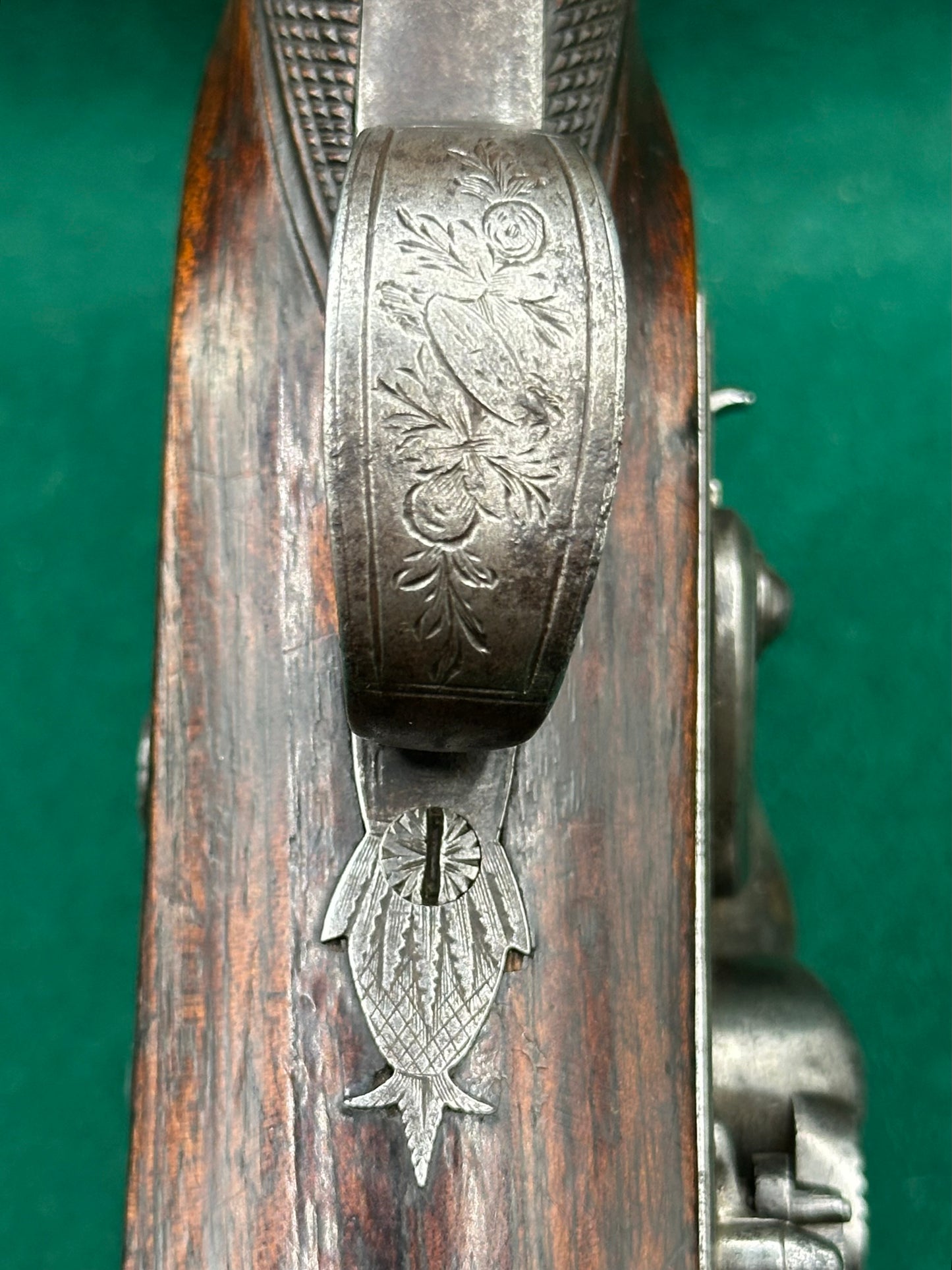 Cased Flintlock Travelling Or Greatcoat Pistol By Hanson Of Doncaster