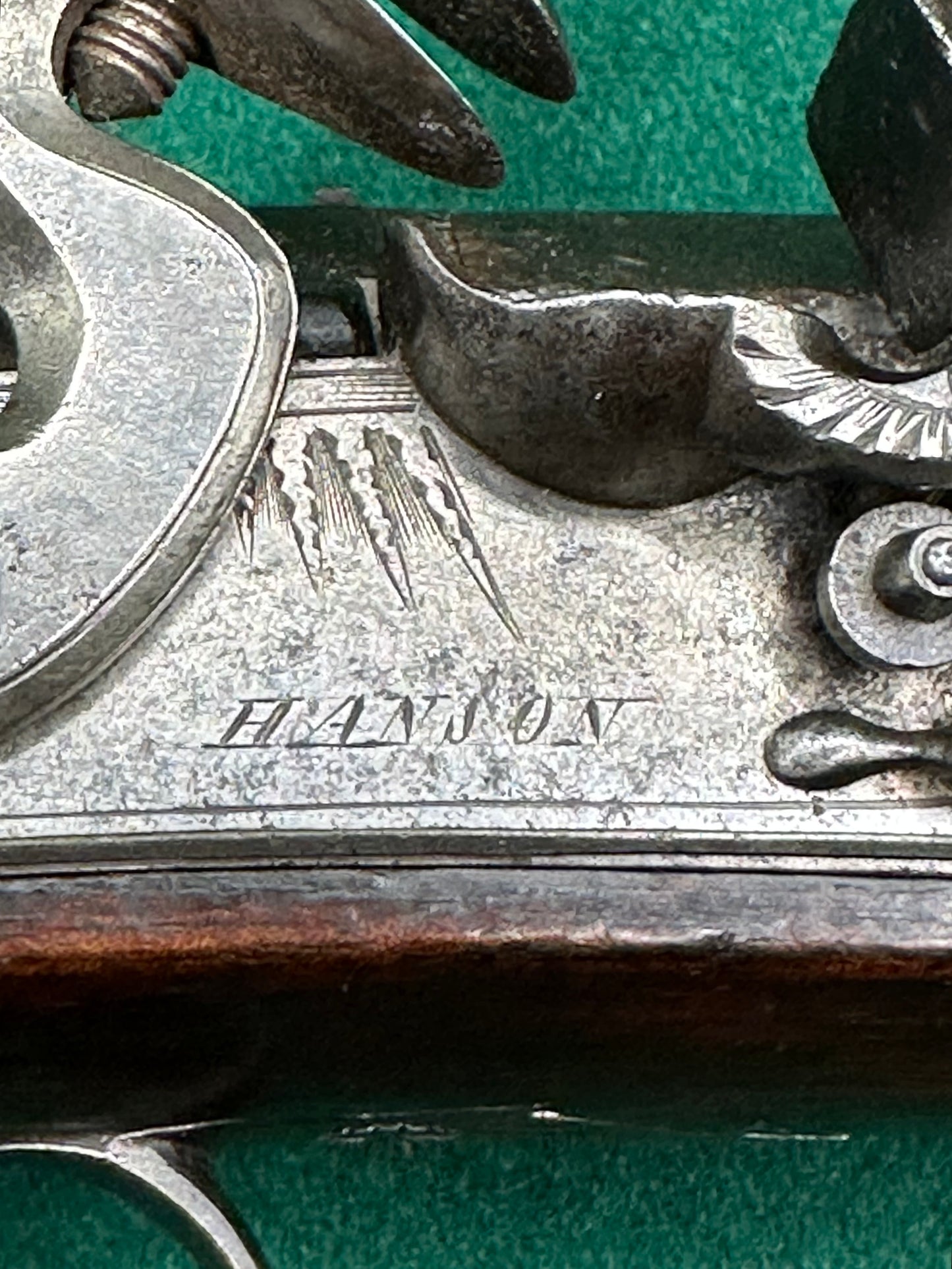Cased Flintlock Travelling Or Greatcoat Pistol By Hanson Of Doncaster