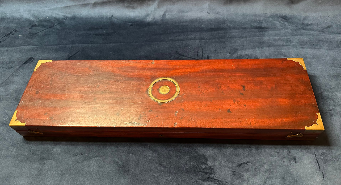A Very Handsome Double Barrelled Percussion Cap Sporting Gun By David Nixon In Its Mahogany Case
