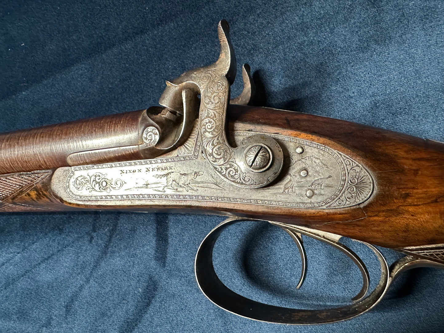 A Very Handsome Double Barrelled Percussion Cap Sporting Gun By David Nixon In Its Mahogany Case