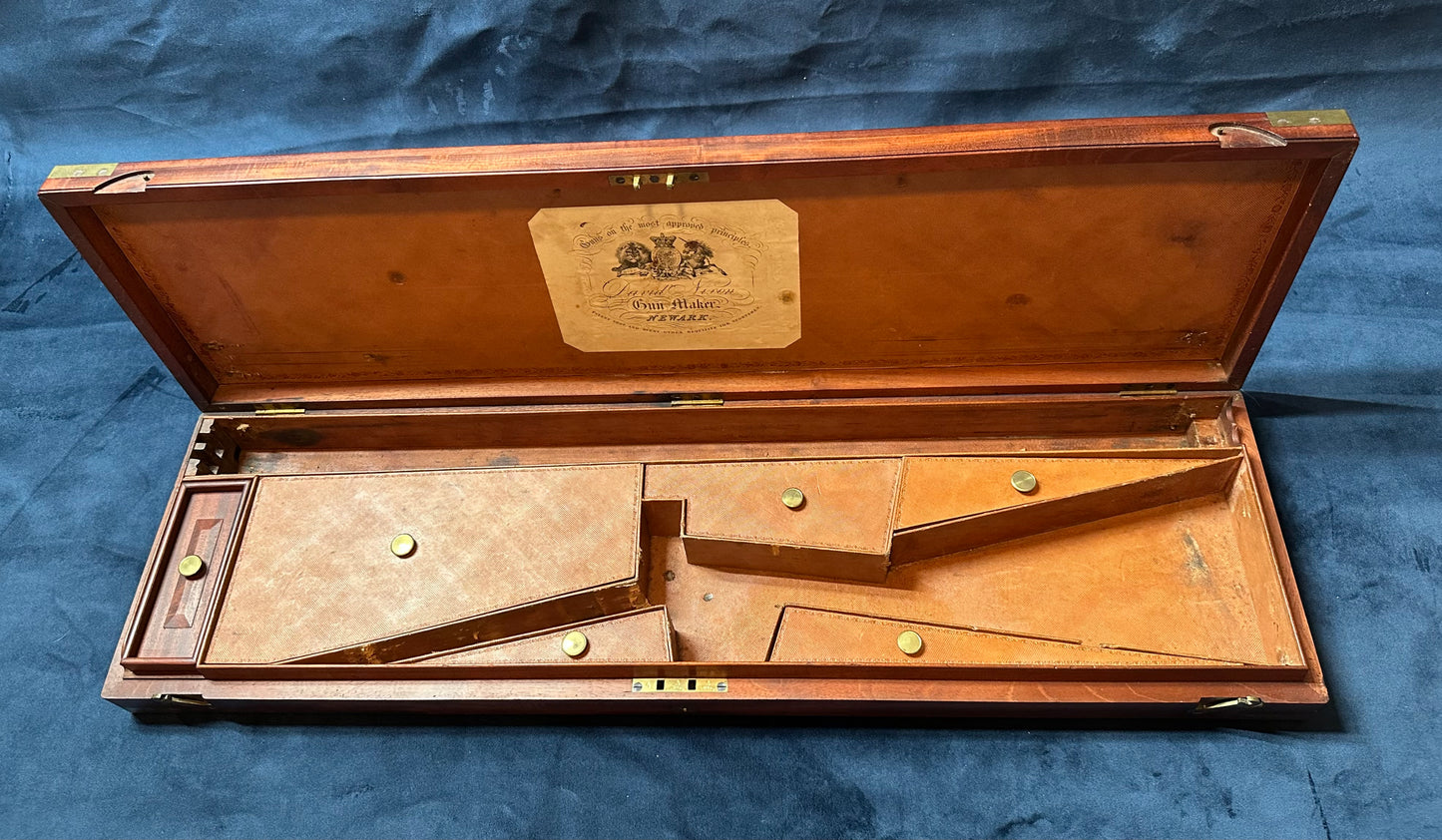 A Very Handsome Double Barrelled Percussion Cap Sporting Gun By David Nixon In Its Mahogany Case