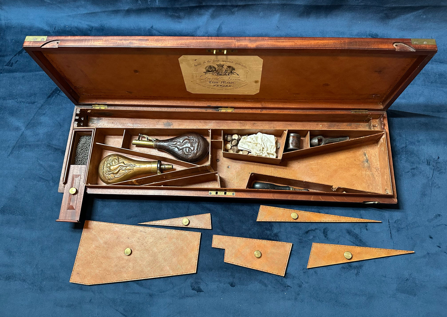 A Very Handsome Double Barrelled Percussion Cap Sporting Gun By David Nixon In Its Mahogany Case