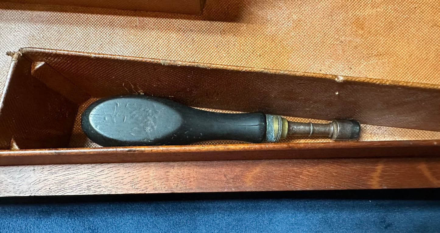 A Very Handsome Double Barrelled Percussion Cap Sporting Gun By David Nixon In Its Mahogany Case