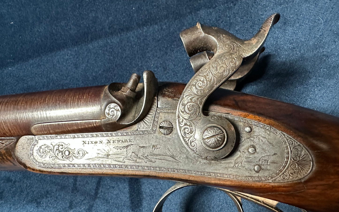 A Very Handsome Double Barrelled Percussion Cap Sporting Gun By David Nixon In Its Mahogany Case