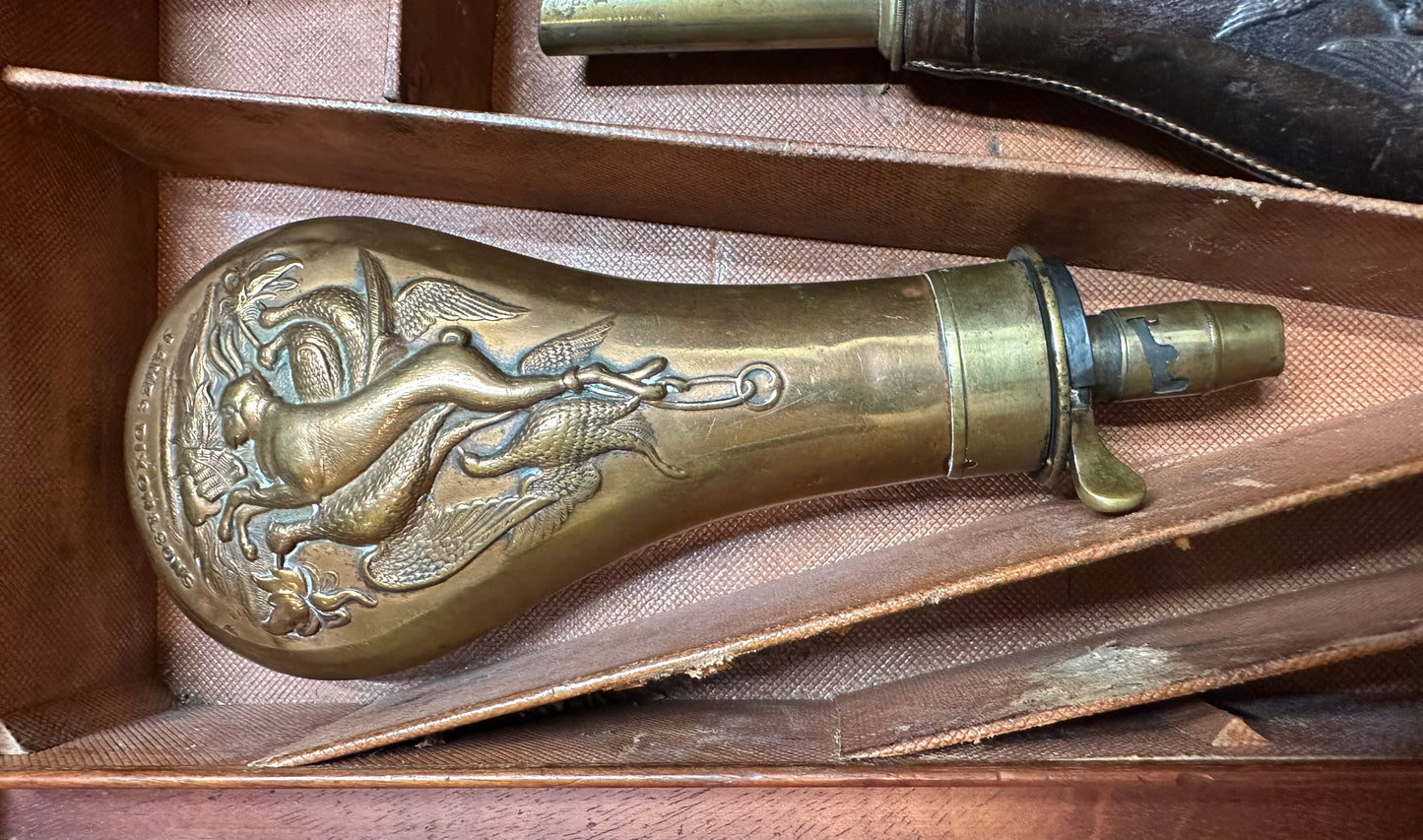 A Very Handsome Double Barrelled Percussion Cap Sporting Gun By David Nixon In Its Mahogany Case