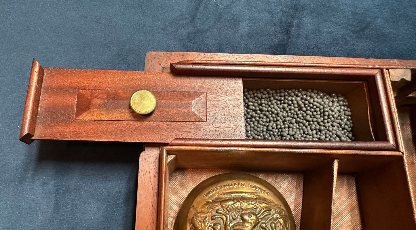 A Very Handsome Double Barrelled Percussion Cap Sporting Gun By David Nixon In Its Mahogany Case