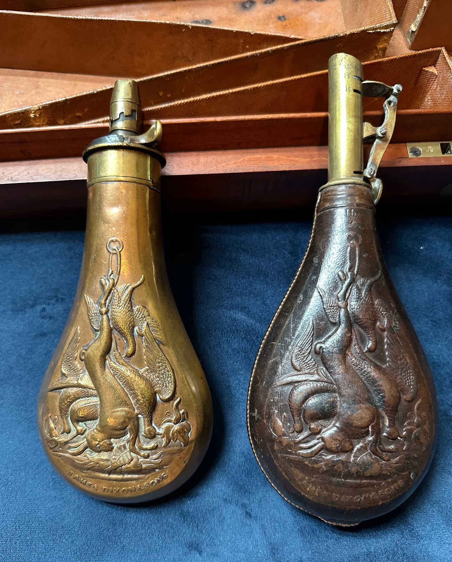 A Very Handsome Double Barrelled Percussion Cap Sporting Gun By David Nixon In Its Mahogany Case