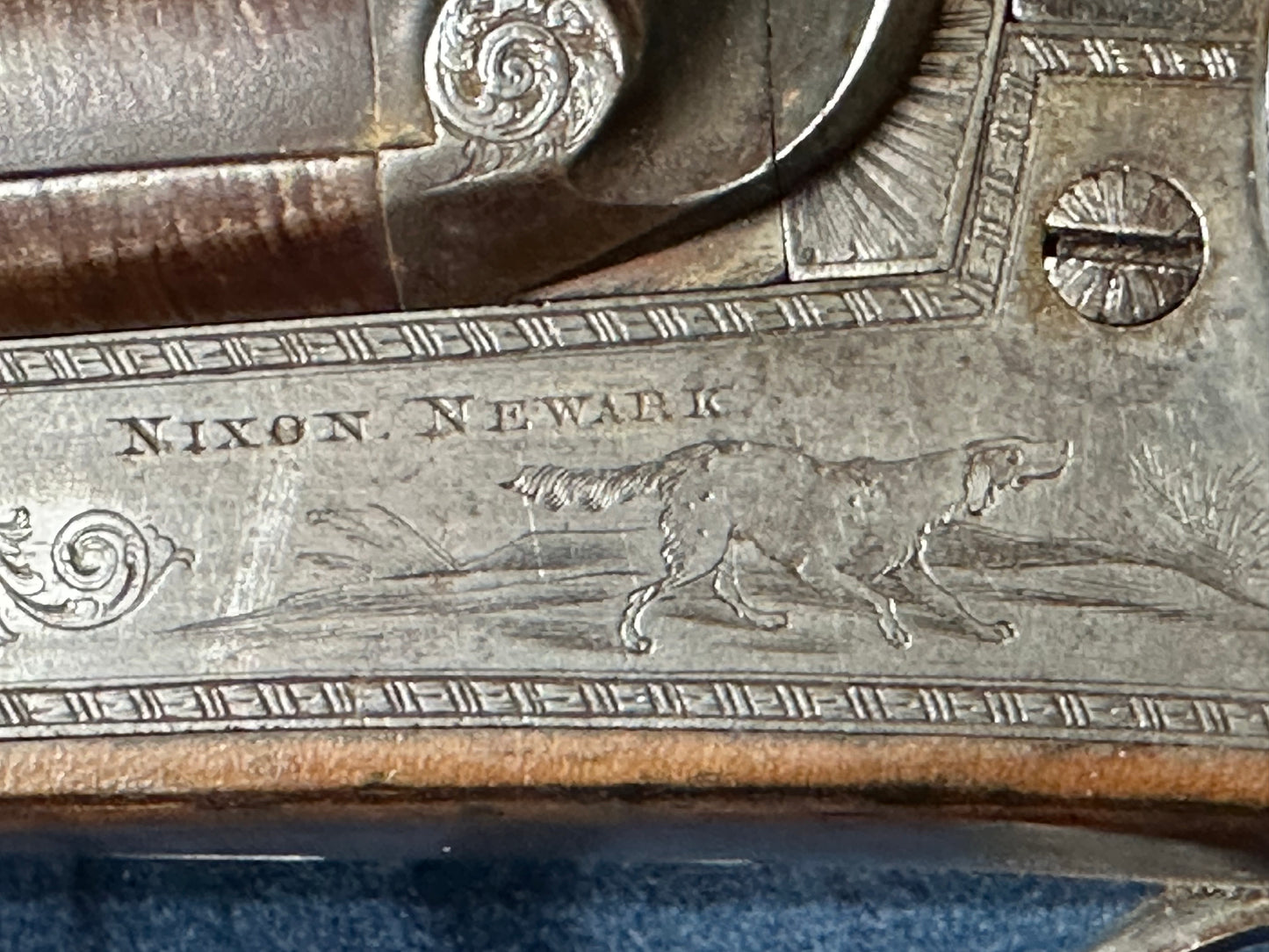 A Very Handsome Double Barrelled Percussion Cap Sporting Gun By David Nixon In Its Mahogany Case