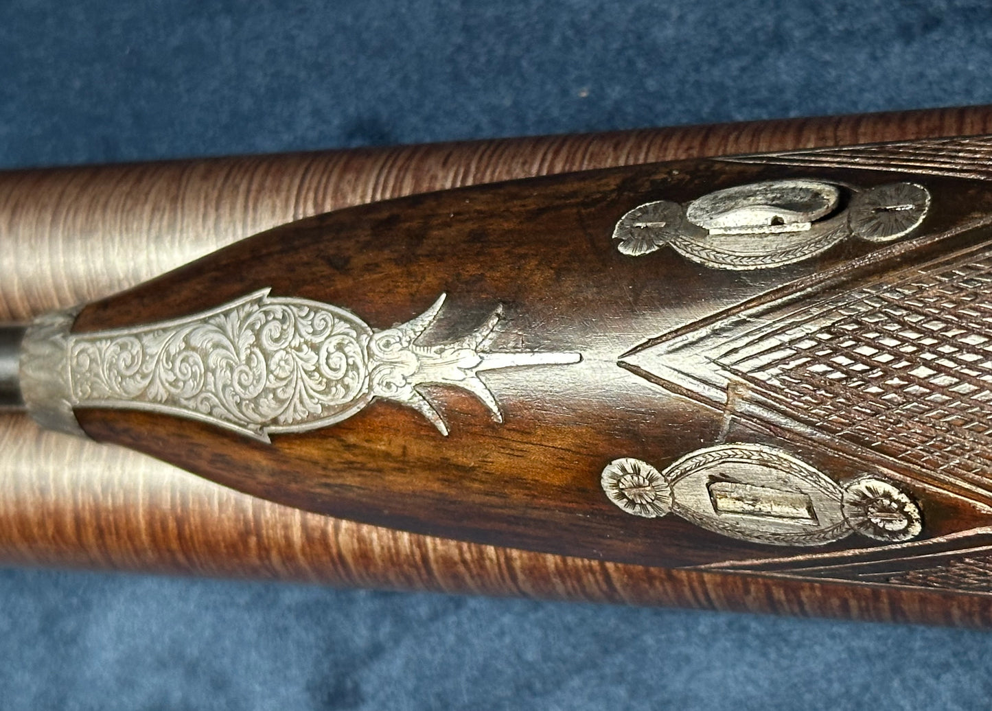 A Very Handsome Double Barrelled Percussion Cap Sporting Gun By David Nixon In Its Mahogany Case