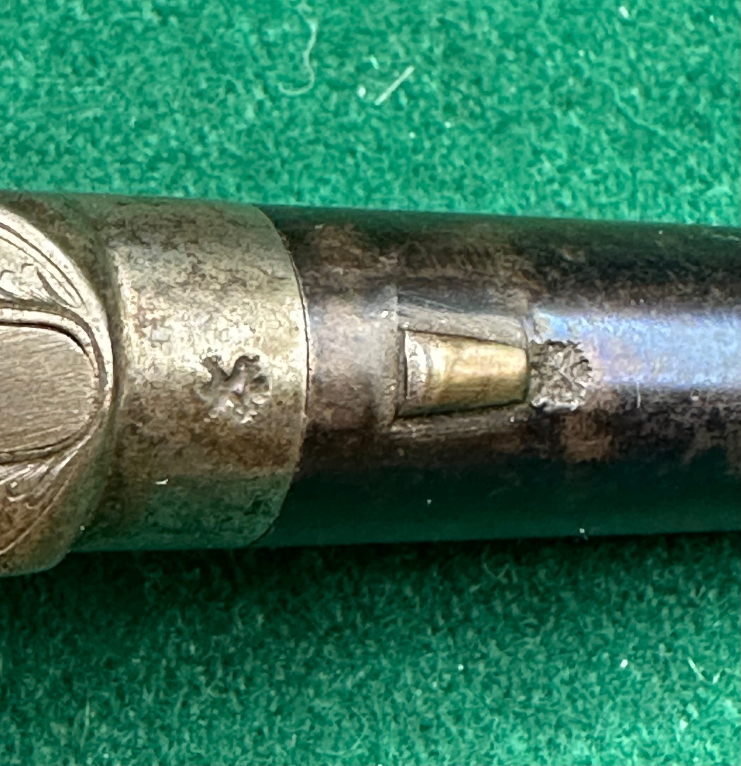 Attractive Little Percussion Cap Muff Pistol By Clark Of Cambridge In A Partitioned Jewellery Box