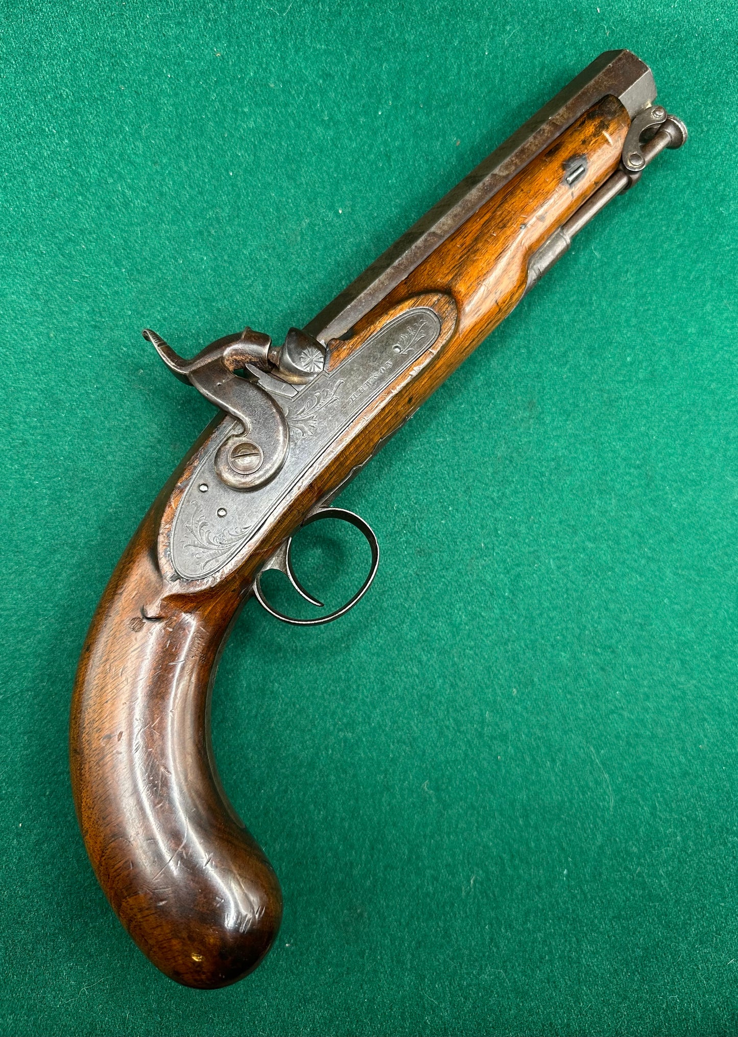 Full stocked Officers Percussion Cap Holster Pistol By Hewson