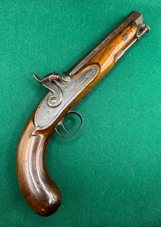 Full stocked Officers Percussion Cap Holster Pistol By Hewson