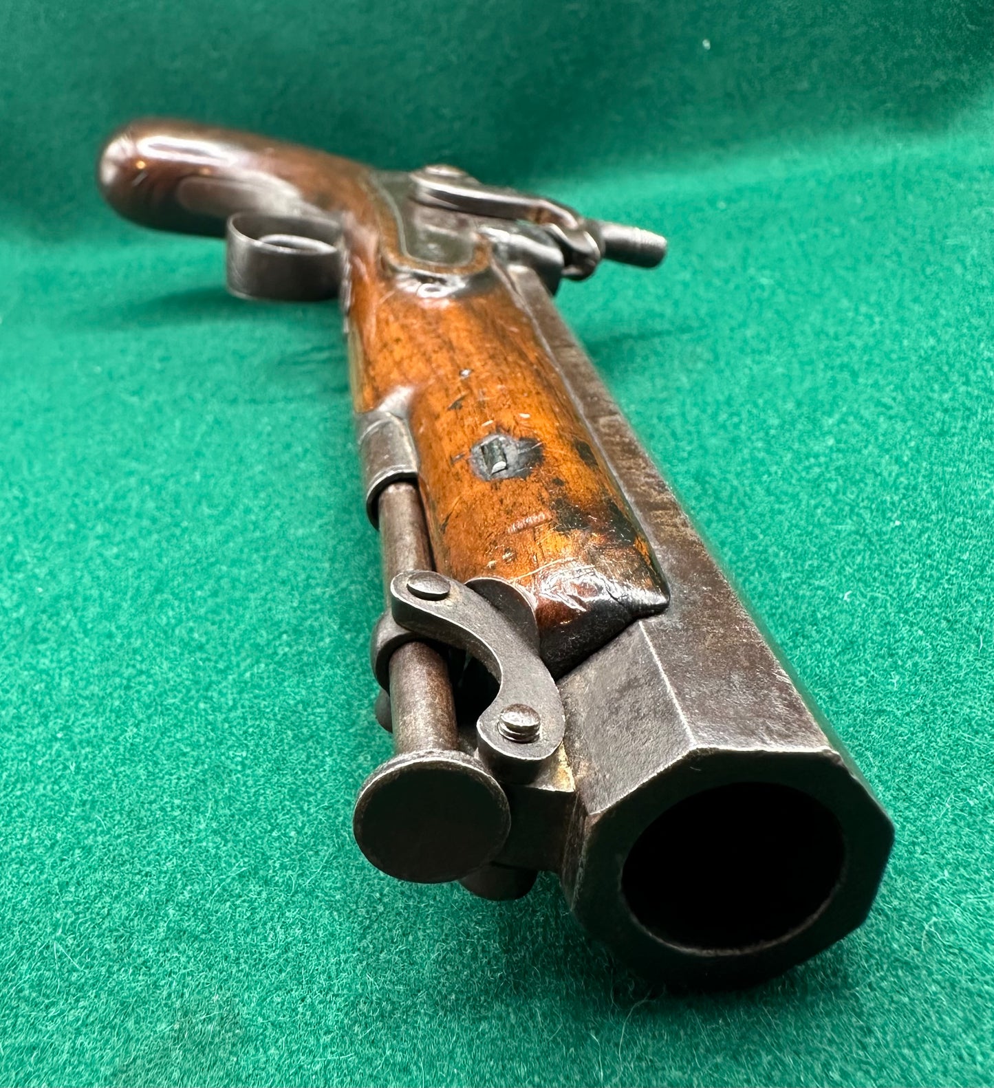 Full stocked Officers Percussion Cap Holster Pistol By Hewson