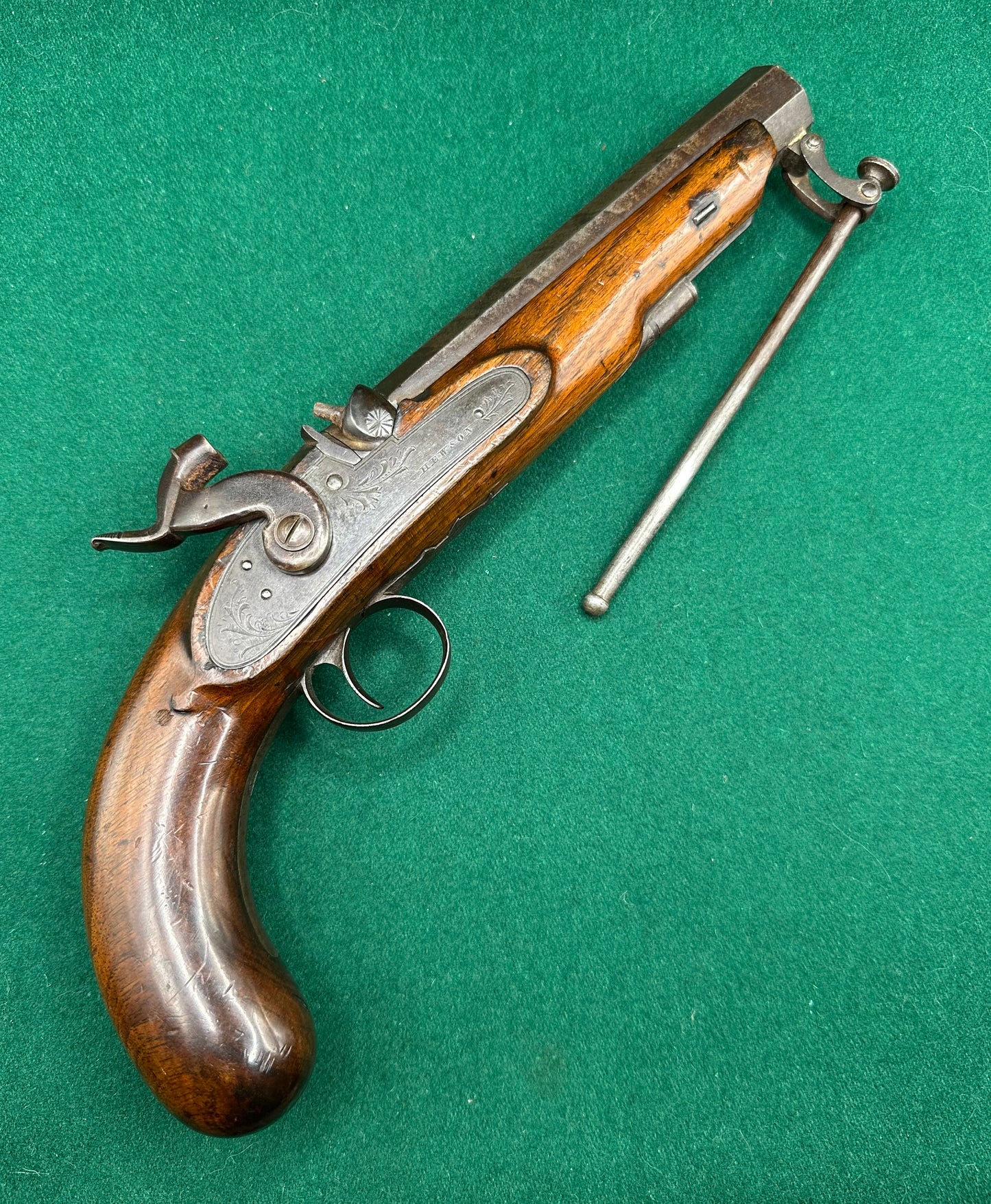 Full stocked Officers Percussion Cap Holster Pistol By Hewson