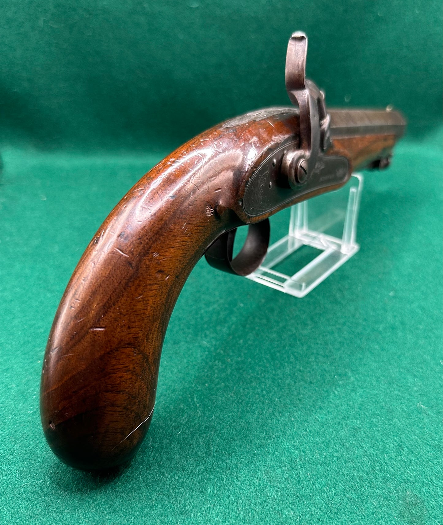 Full stocked Officers Percussion Cap Holster Pistol By Hewson
