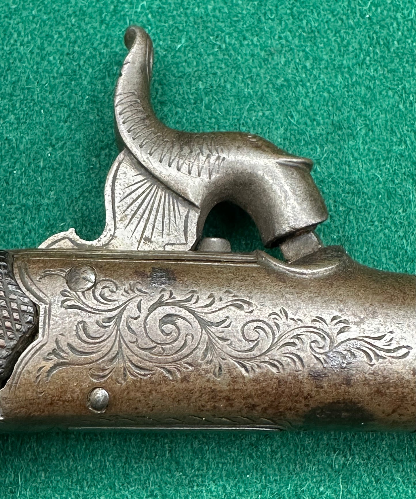 Round Framed Percussion Cap Pocket Pistol