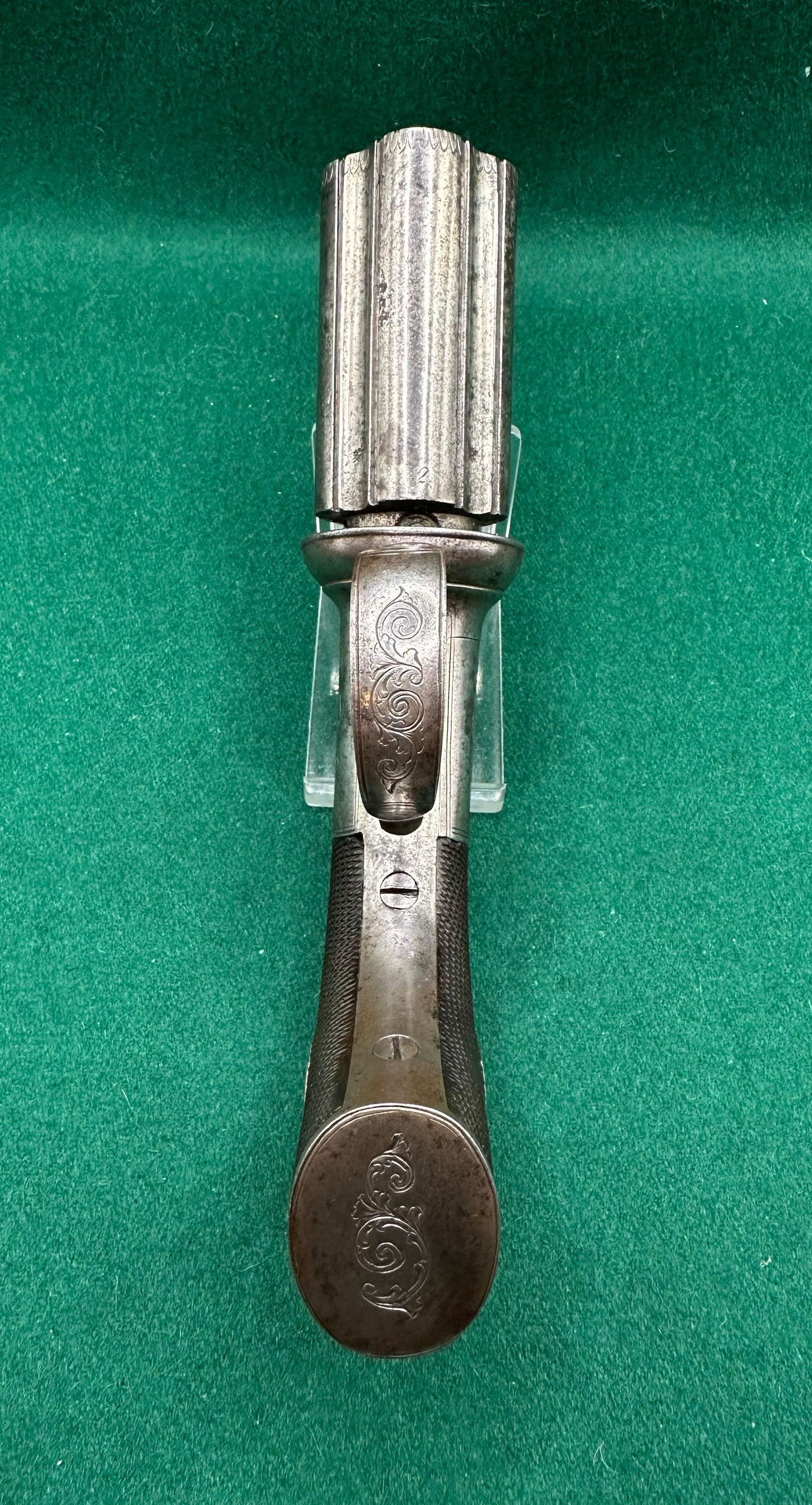 Scarce 4 Shot Percussion Cap Pepperbox Revolver