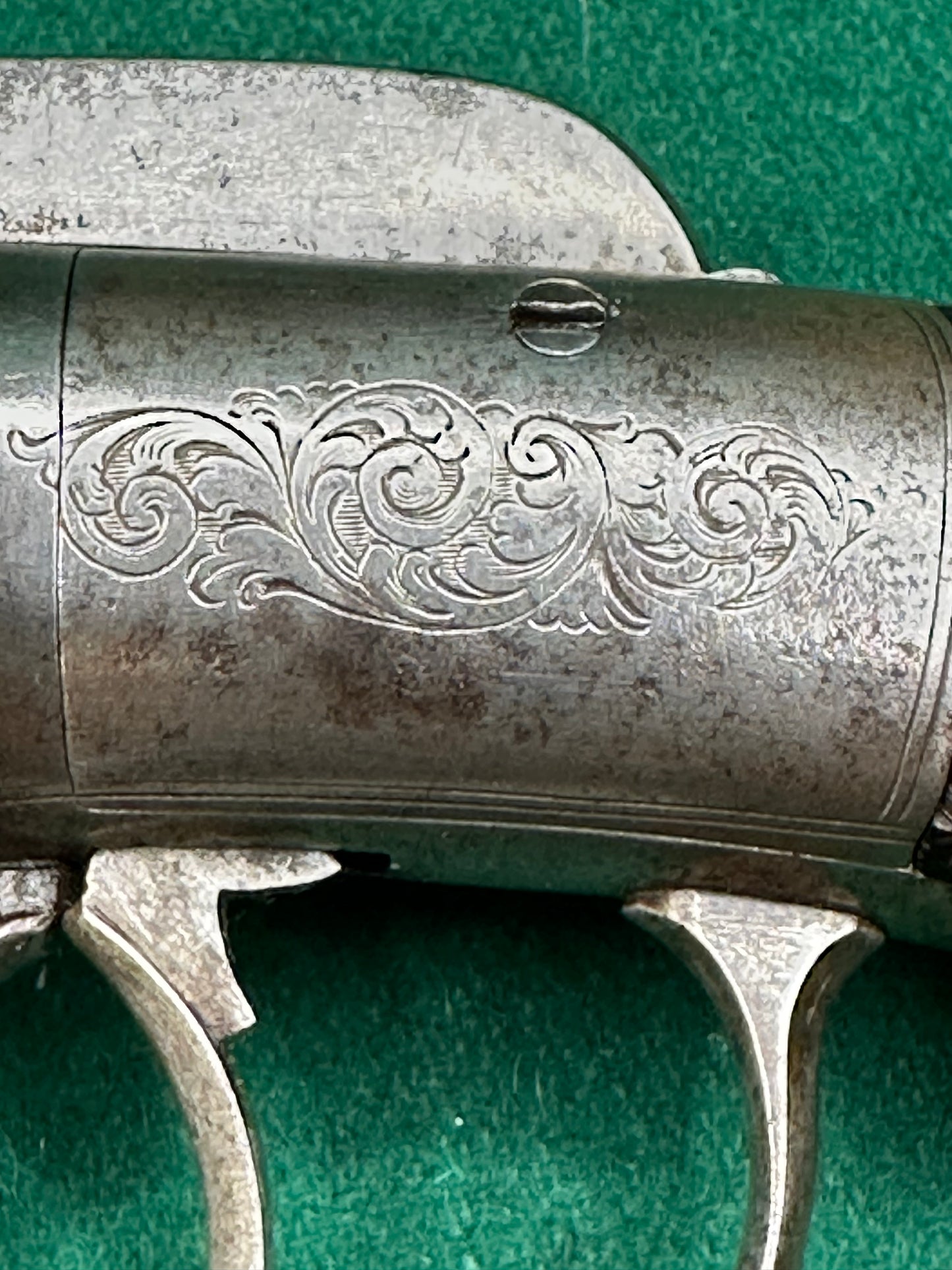 Scarce 4 Shot Percussion Cap Pepperbox Revolver