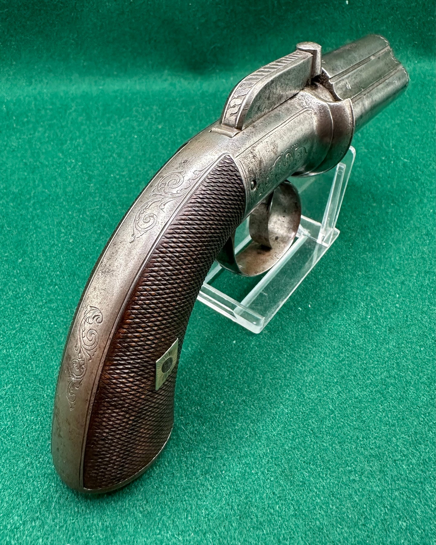 Scarce 4 Shot Percussion Cap Pepperbox Revolver