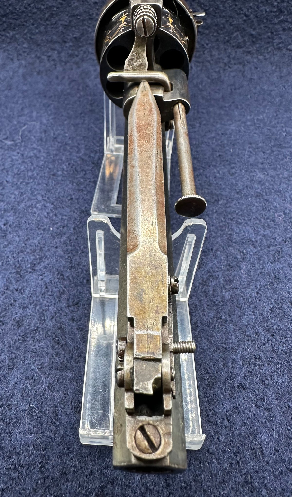 Beautiful Spanish Large Calibre Pinfire Revolver With An Underslung Bayonet