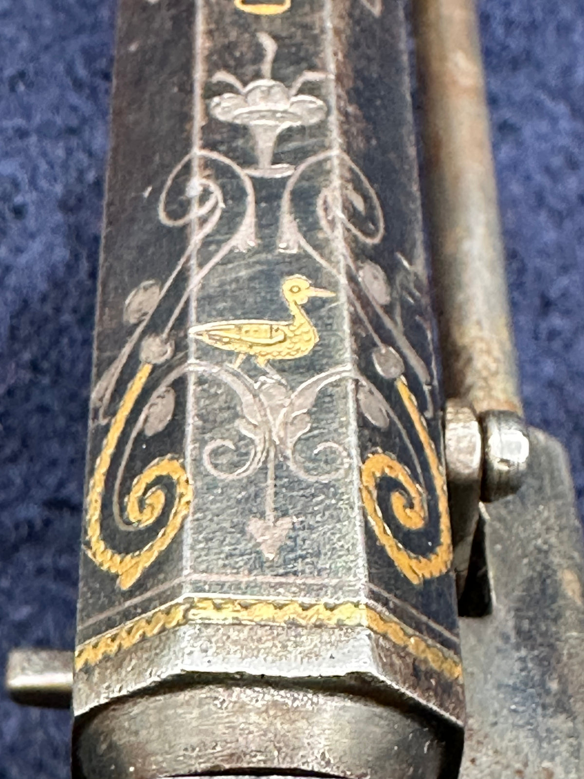 Beautiful Spanish Large Calibre Pinfire Revolver With An Underslung Bayonet