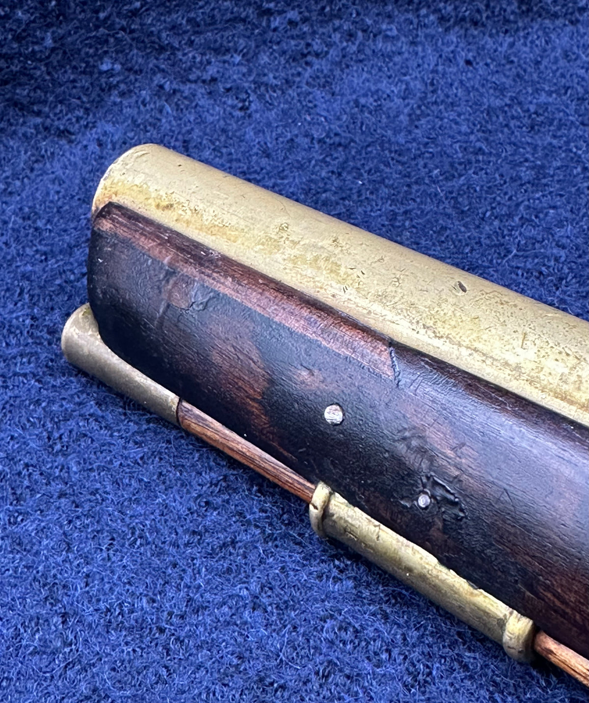 A Very Interesting Foil Wrapped Large Flintlock Service Pistol Possibly Portuguese Napoleonic