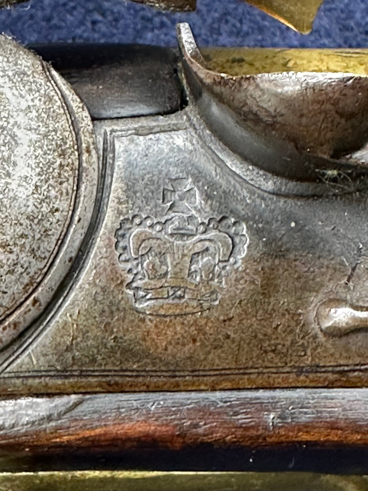 A Very Interesting Foil Wrapped Large Flintlock Service Pistol Possibly Portuguese Napoleonic