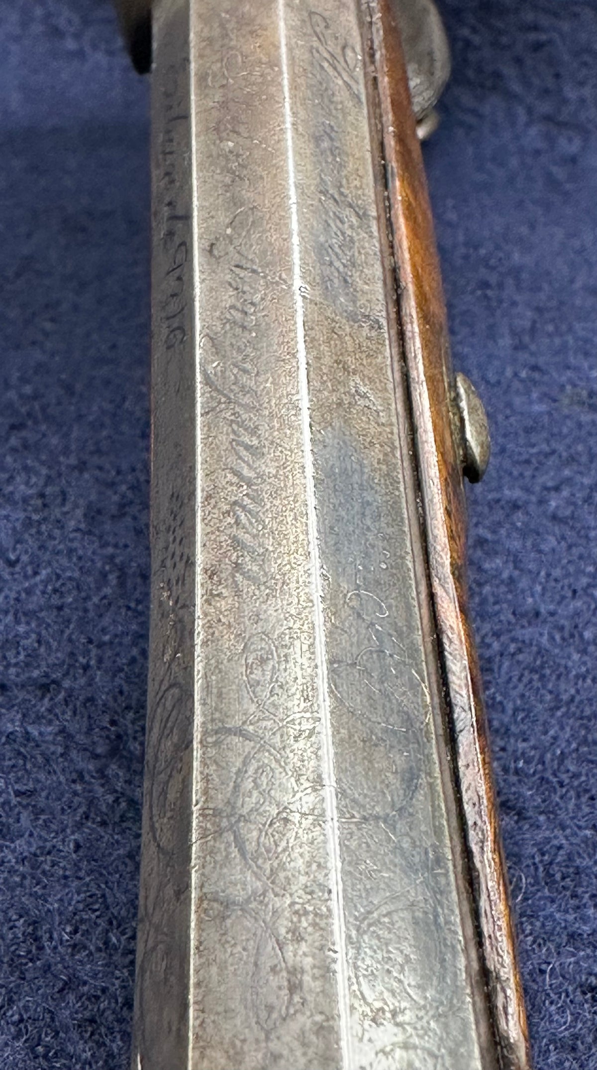 Good Quality Officers Percussion Cap Holster Pistol Dated 1846